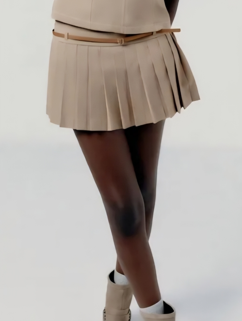 Zara Pleated Mini Skirt Skort